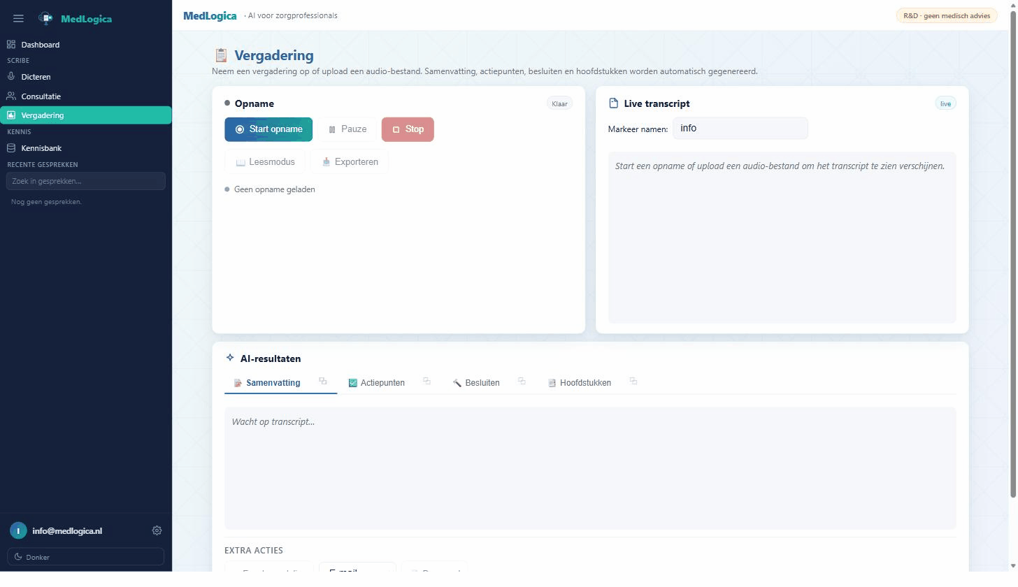 Vergadering — samenvatting, actiepunten en besluiten